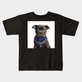 Jewelled Staffy Kids T-Shirt